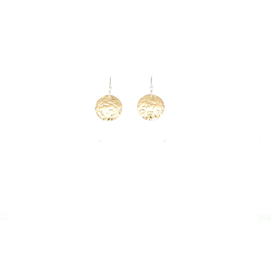 Gold Pebble Earrings