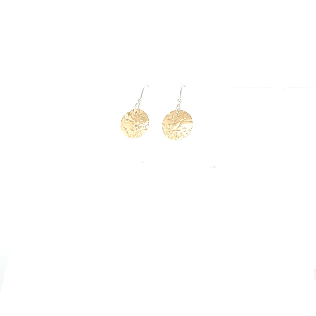 Gold Pebble Earrings