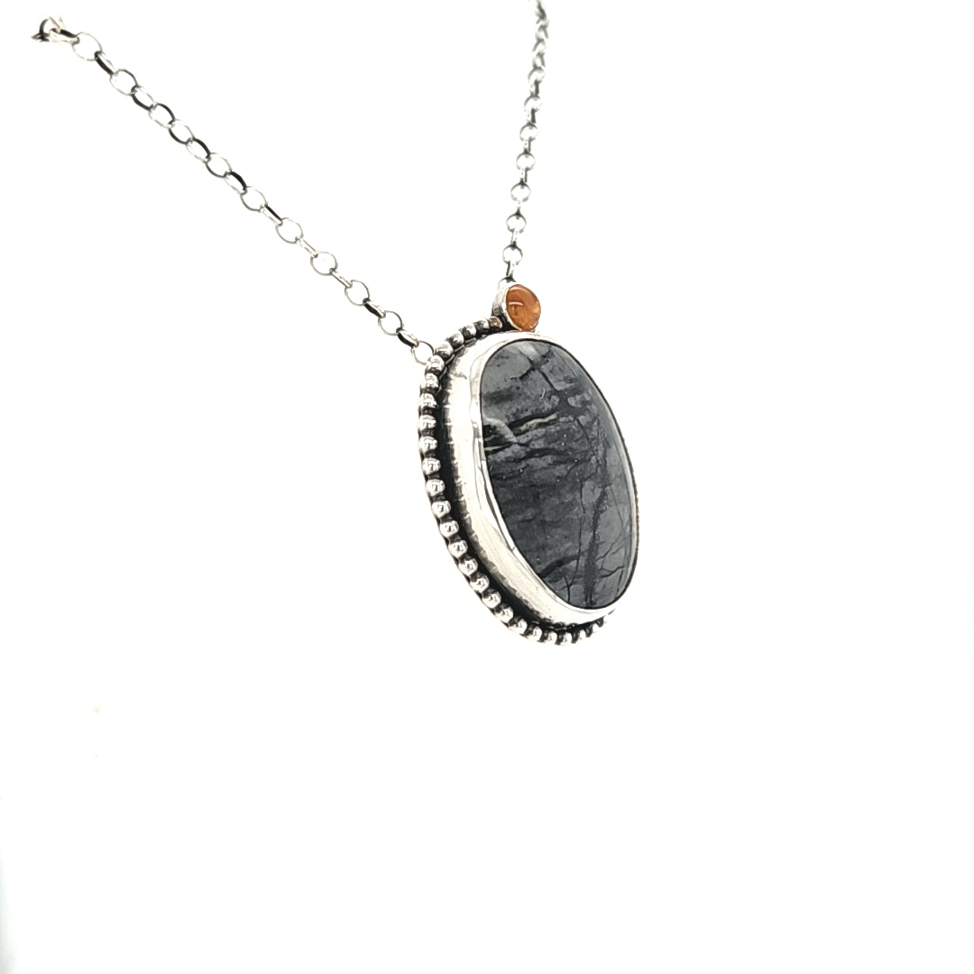 Picasso Jasper Moon Rise Pendant