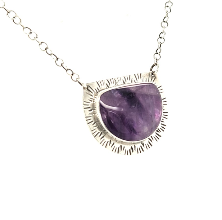 Amethyst Shield necklace