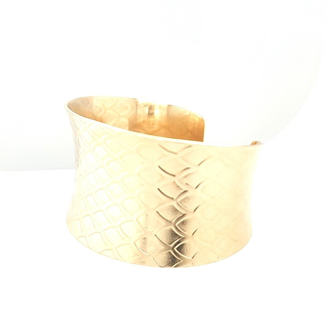 Brass Koi Cuff Bracelet