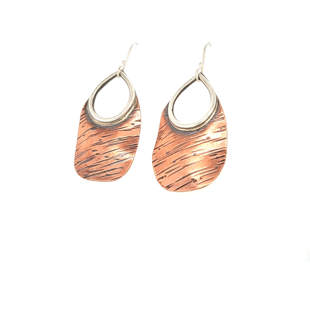 Copper ABQ Raindrop Earrings