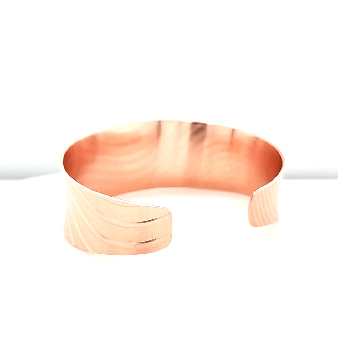 Copper Wave Cuff Bracelet