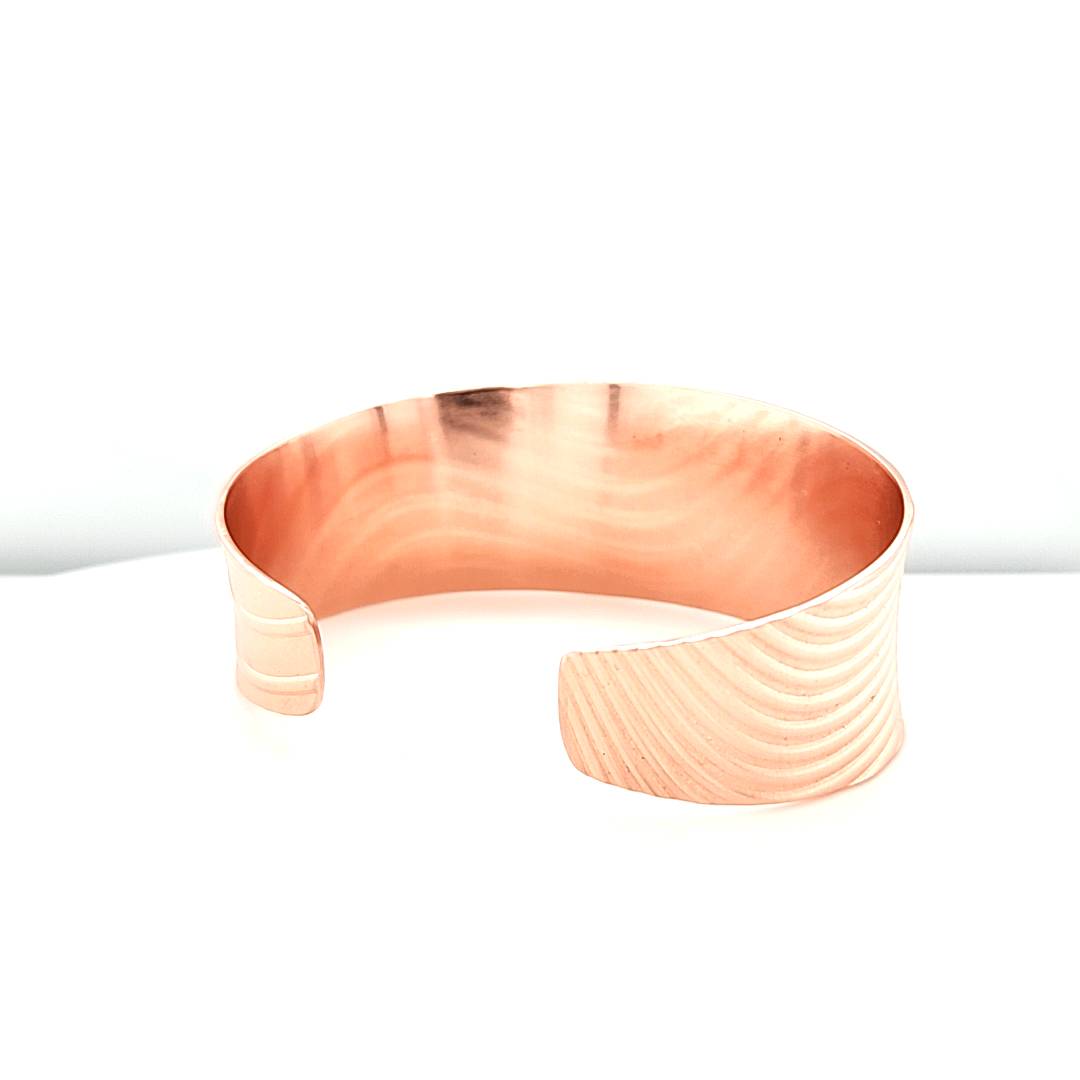 Copper Wave Cuff Bracelet