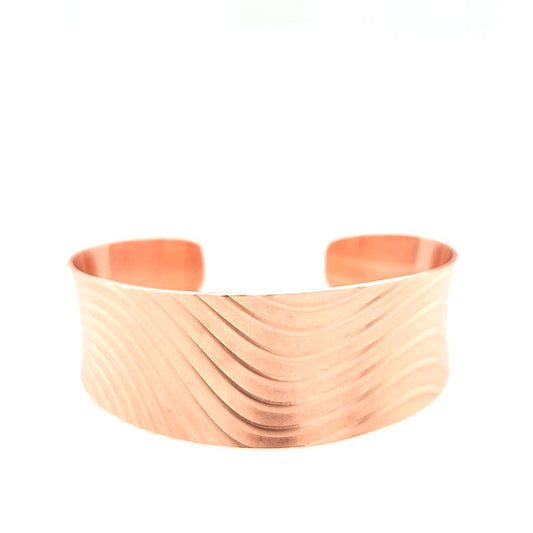 Copper Wave Cuff Bracelet