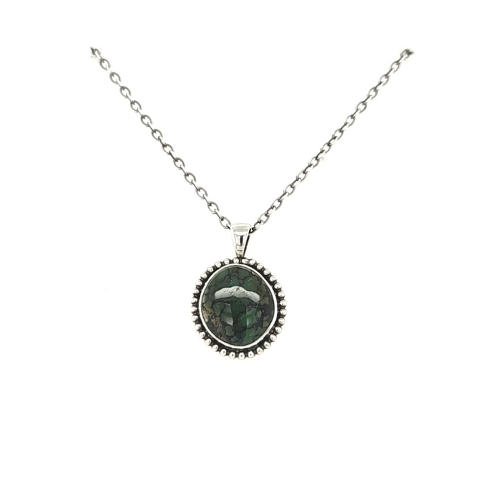Deep Green Turquoise Pendant