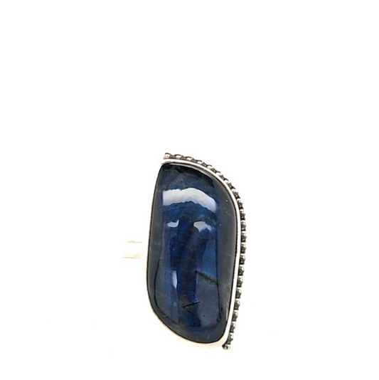 Dark Blue Labradorite Ring
