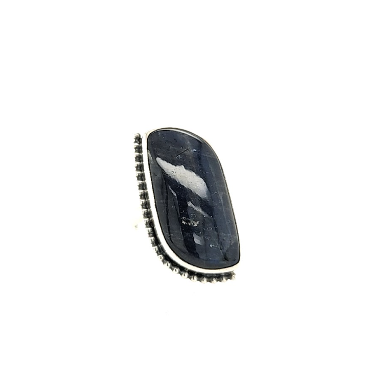 Dark Blue Labradorite Ring
