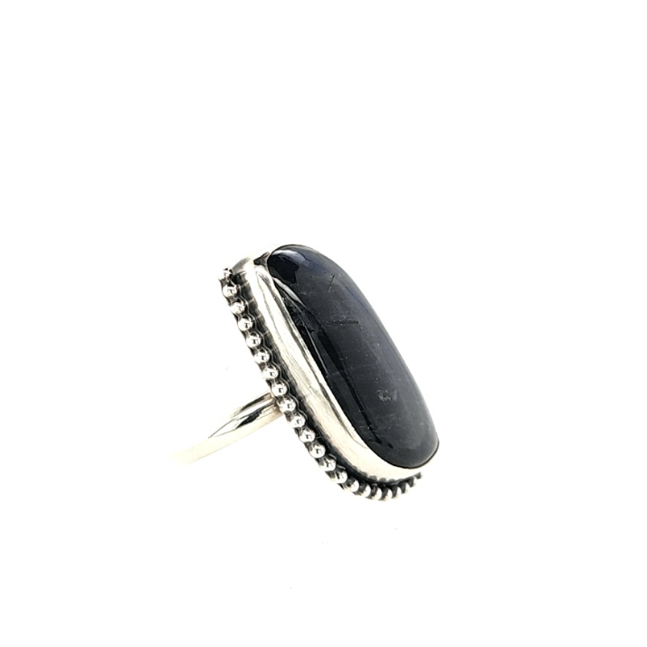 Dark Blue Labradorite Ring