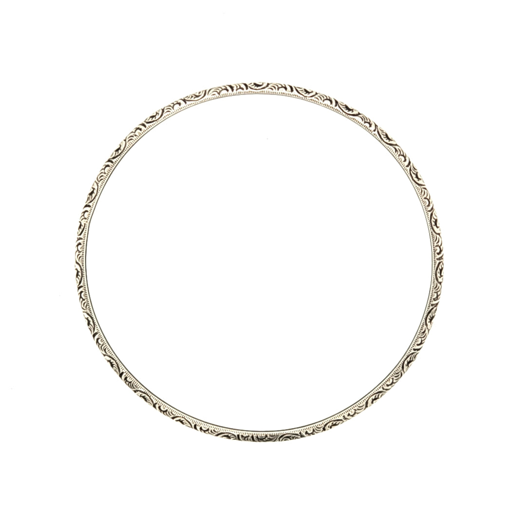 Floral Bangle Bracelet