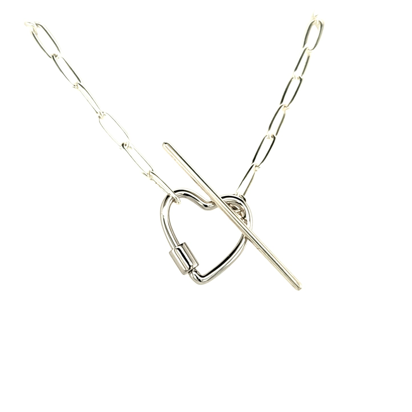 Heart Caribiner Necklace