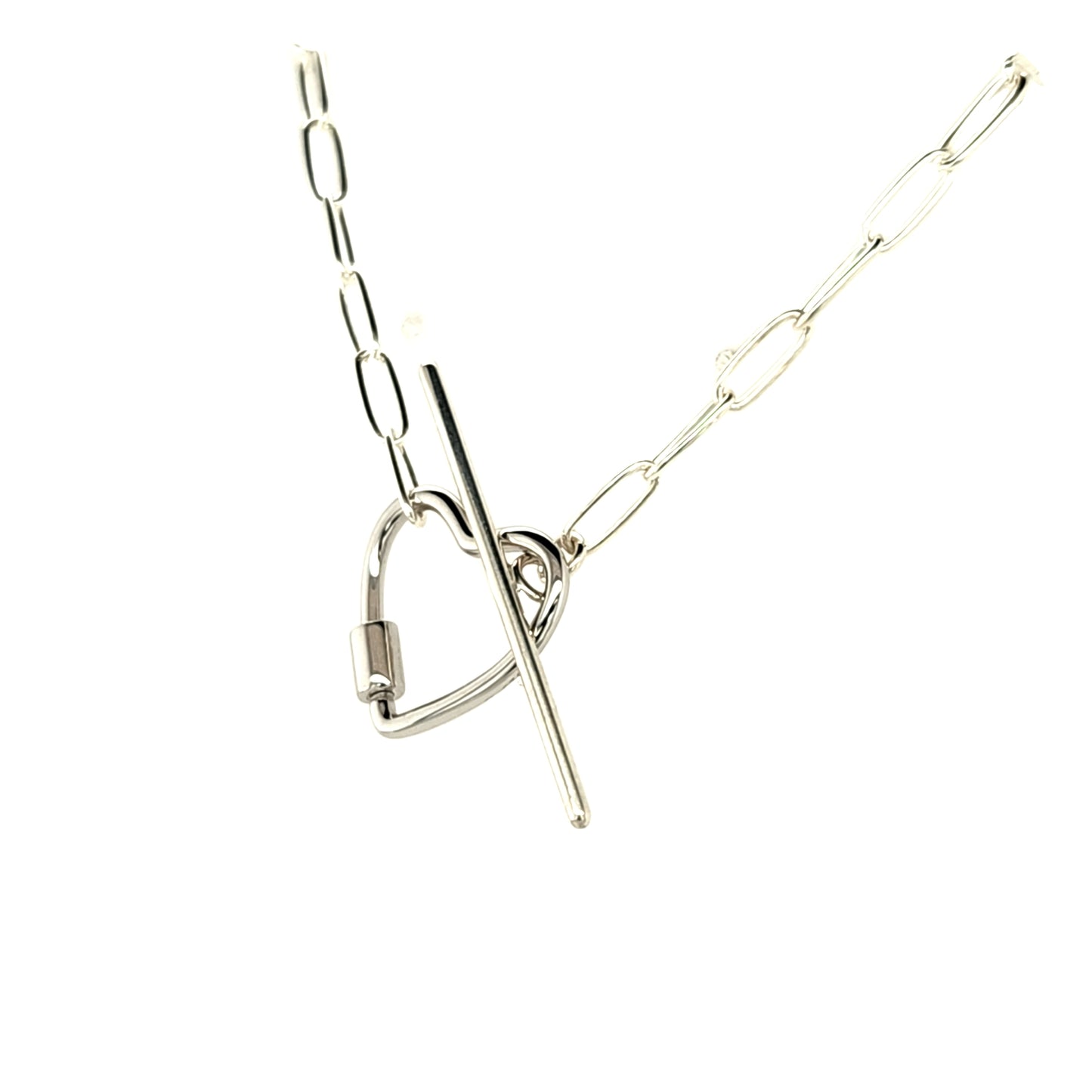Heart Caribiner Necklace