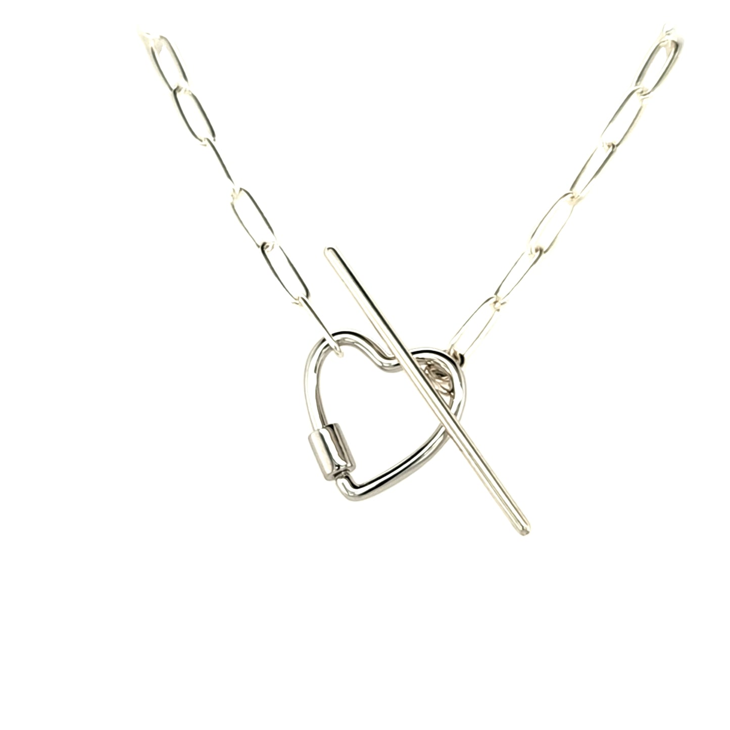 Heart Caribiner Necklace