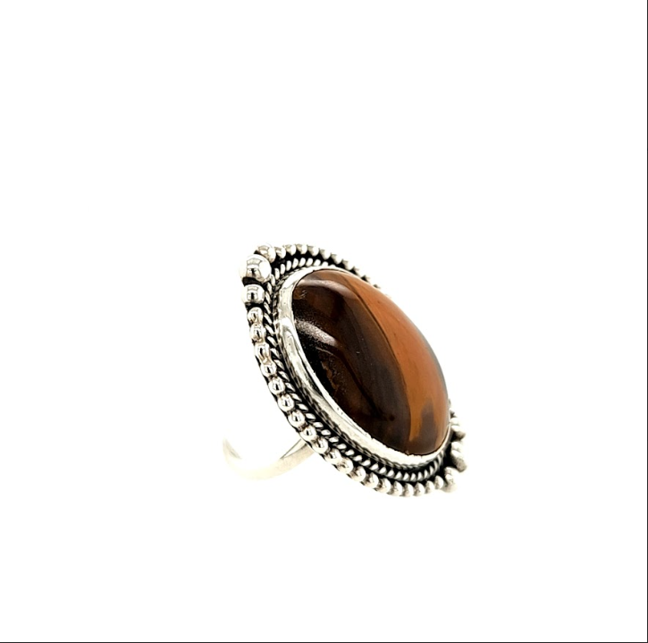 Brown Jasper Ring
