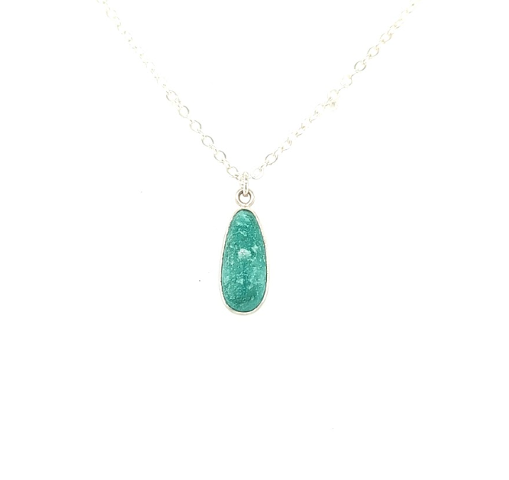 Long Teardrop Turquoise Pendant