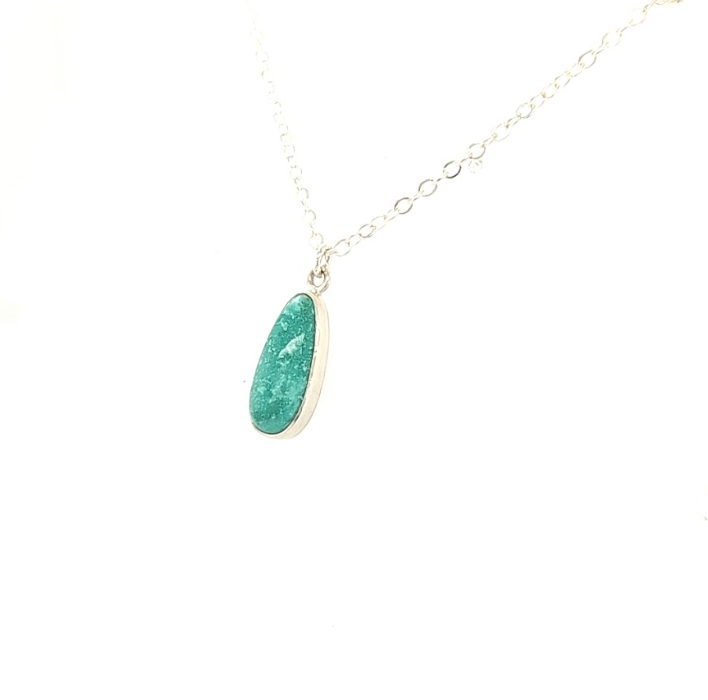 Long Teardrop Turquoise Pendant