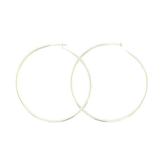 Large Continuous Hoop Earrings