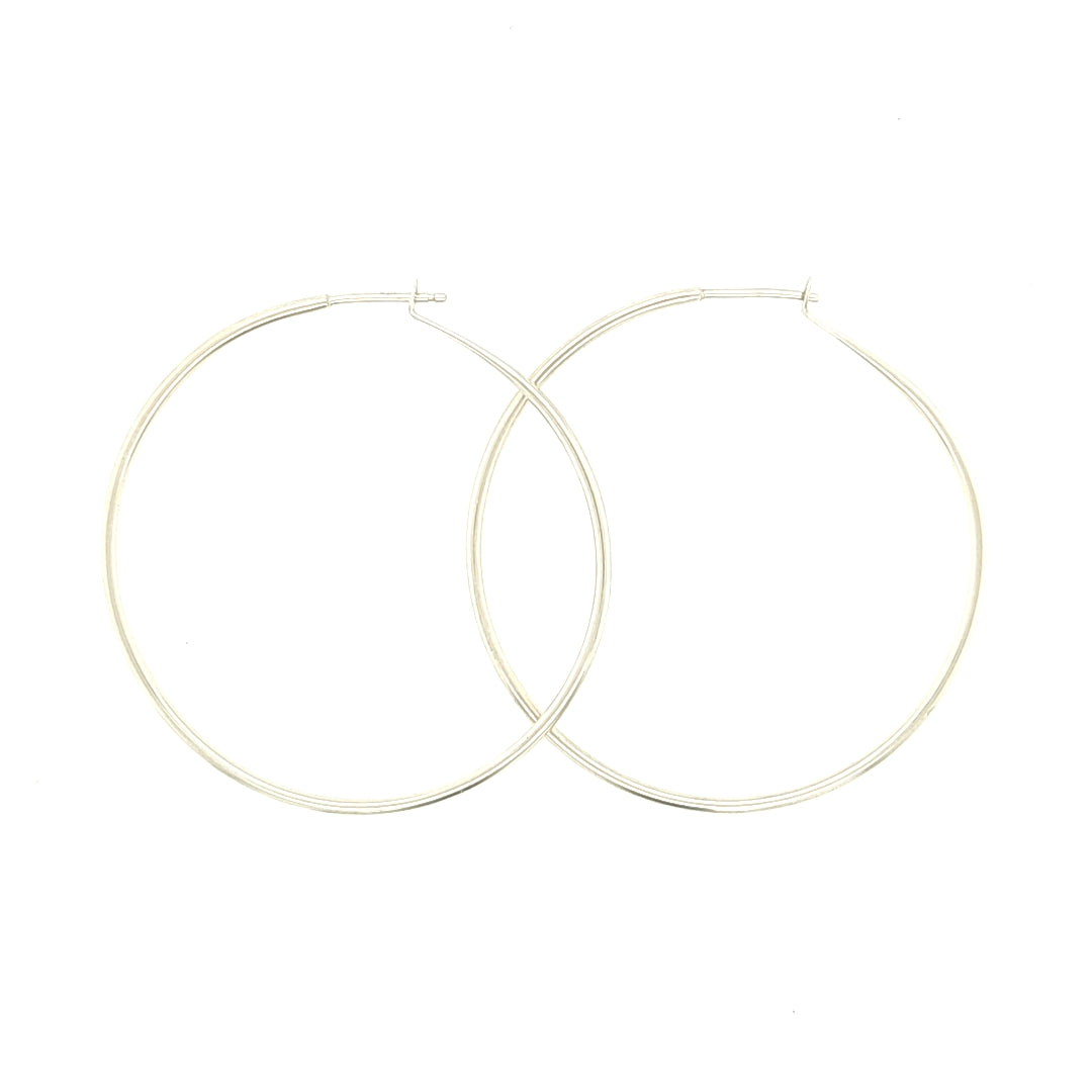 Large Continuous Hoop Earrings