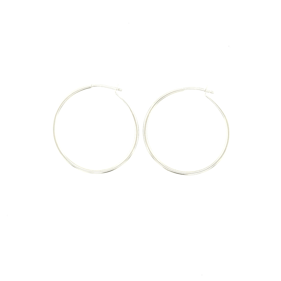 Medium Continuous Hoop Earrings