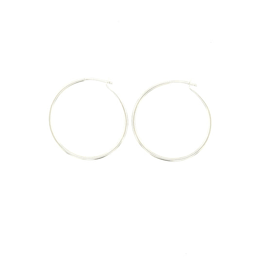 Medium Continuous Hoop Earrings