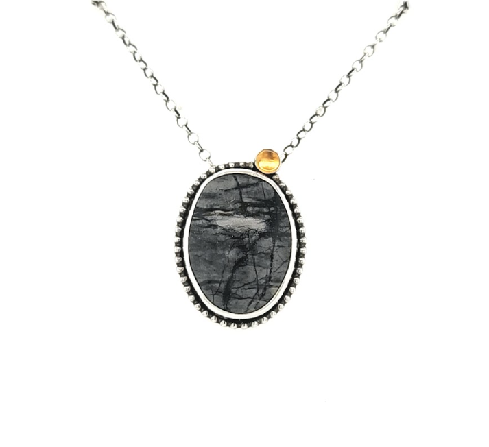 Picasso Jasper Moon Rise Pendant