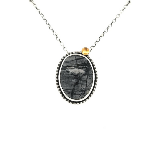 Picasso Jasper Moon Rise Pendant