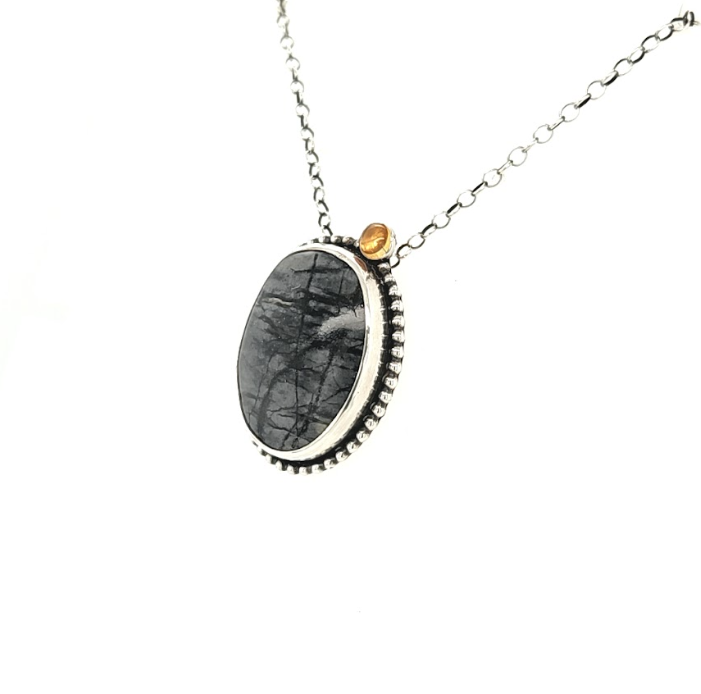 Picasso Jasper Moon Rise Pendant