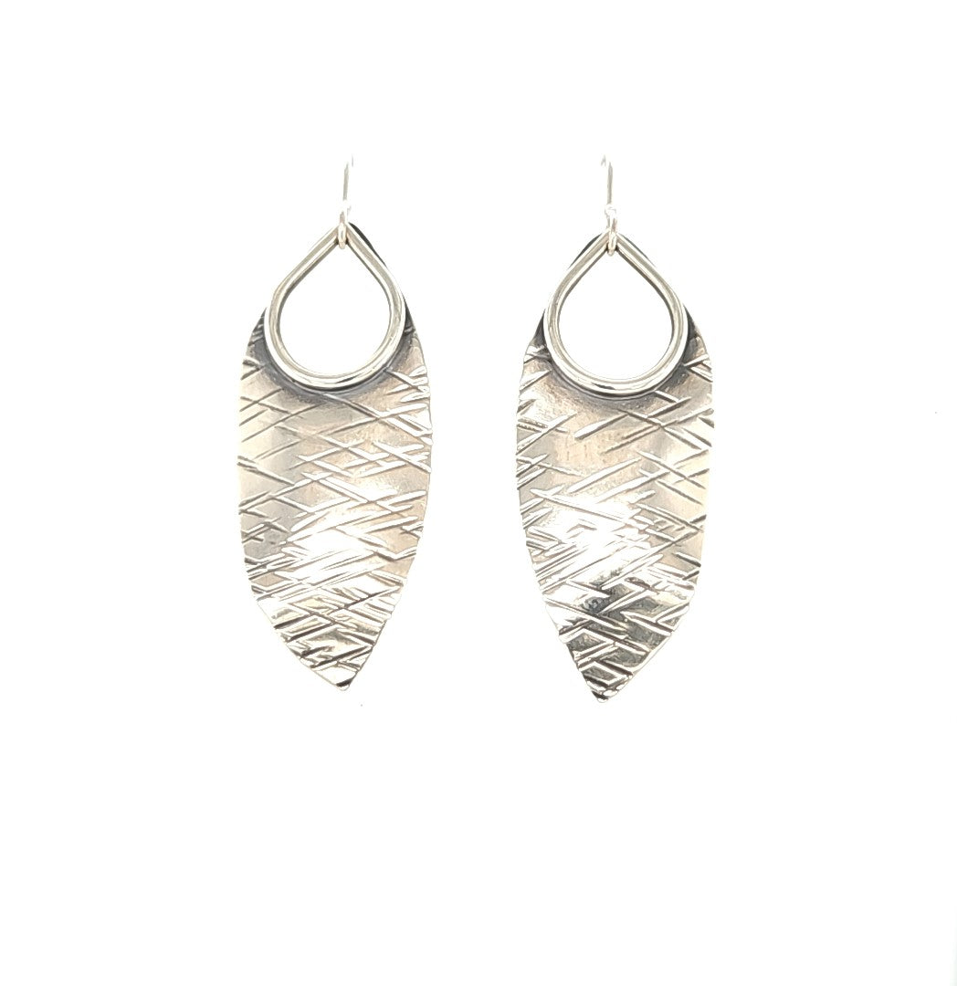 Sterling Silver Leaf Earrings