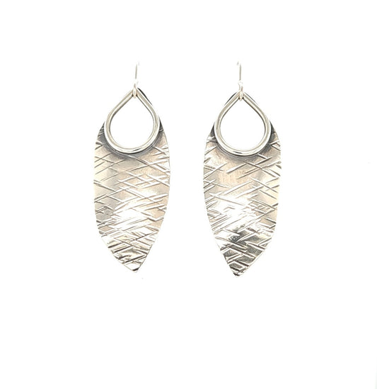 Sterling Silver Leaf Earrings