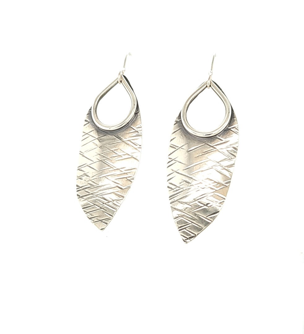 Sterling Silver Leaf Earrings