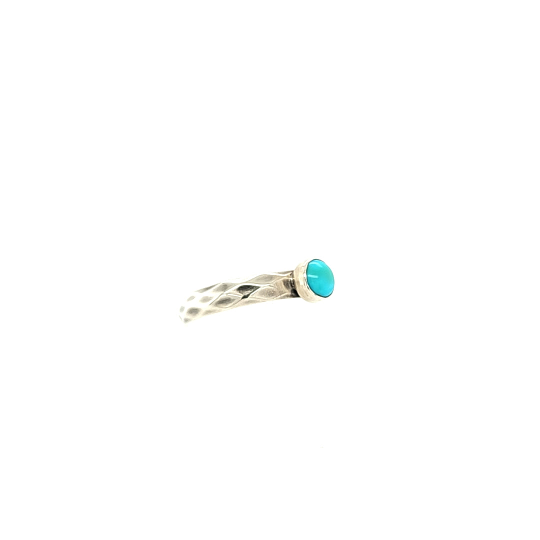 Light Blue 5mm Turquoise on a diamond pattern band