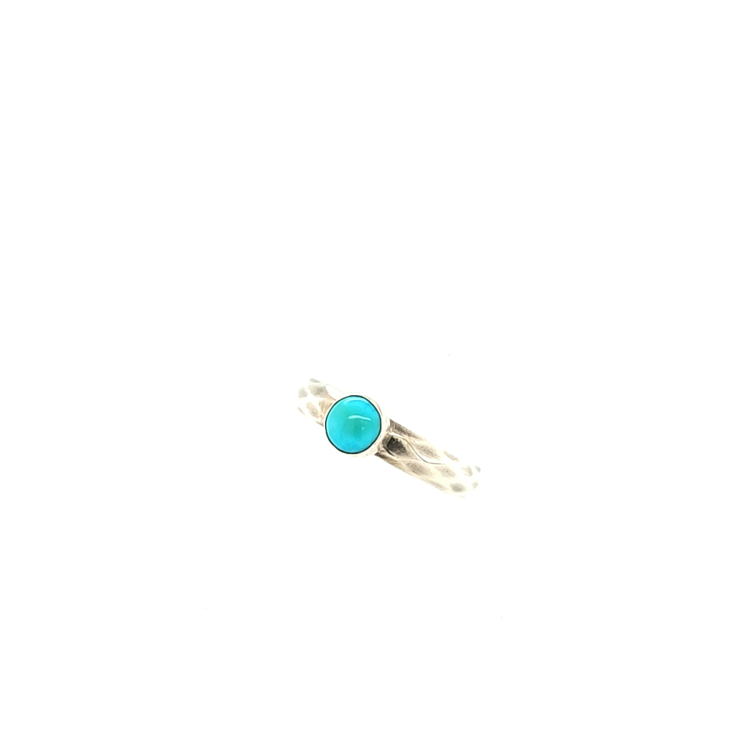Light Blue 5mm Turquoise on a diamond pattern band