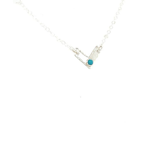 Turquoise Chevron Necklace