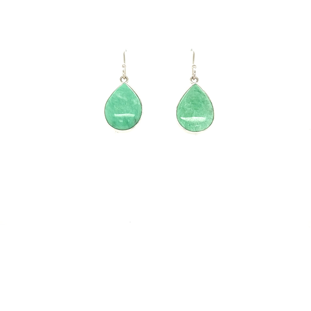 Variscite Teardrop Earrings