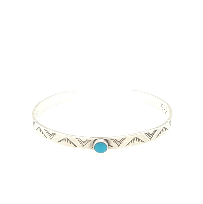 Mountain Peak cuff bracelet with Turquoise size 5.25