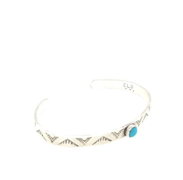 Mountain Peak cuff bracelet with Turquoise size 5.25