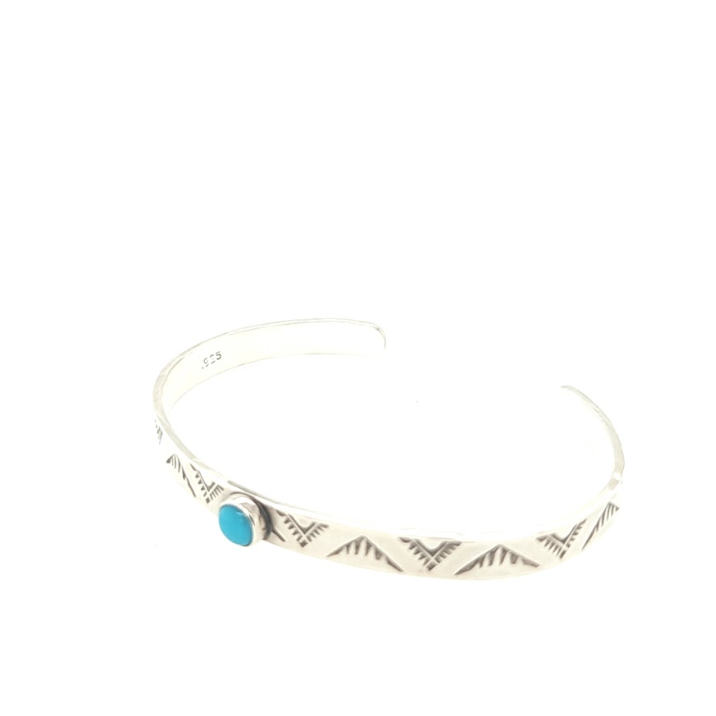 Mountain Peak cuff bracelet with Turquoise size 5.25
