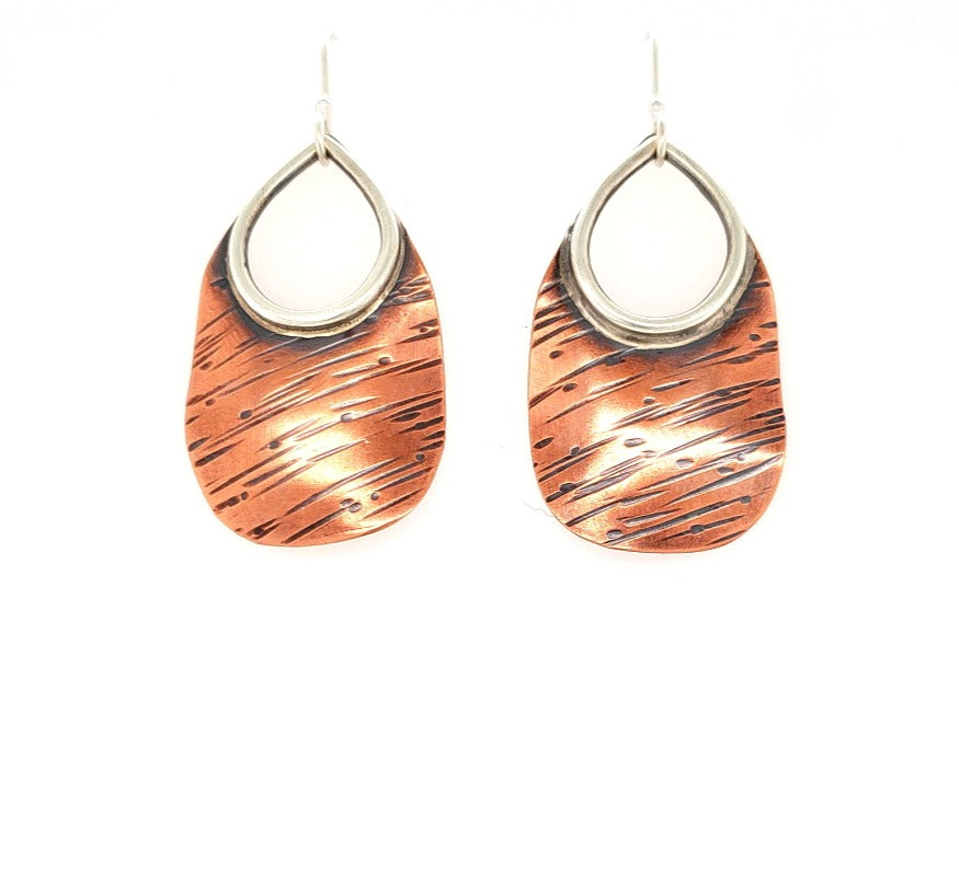 Copper ABQ Raindrop Earrings