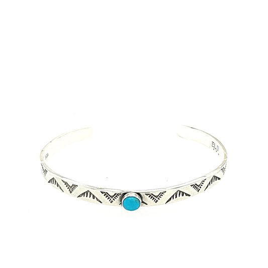 Mountain Peak cuff bracelet with Turquoise size 5.25