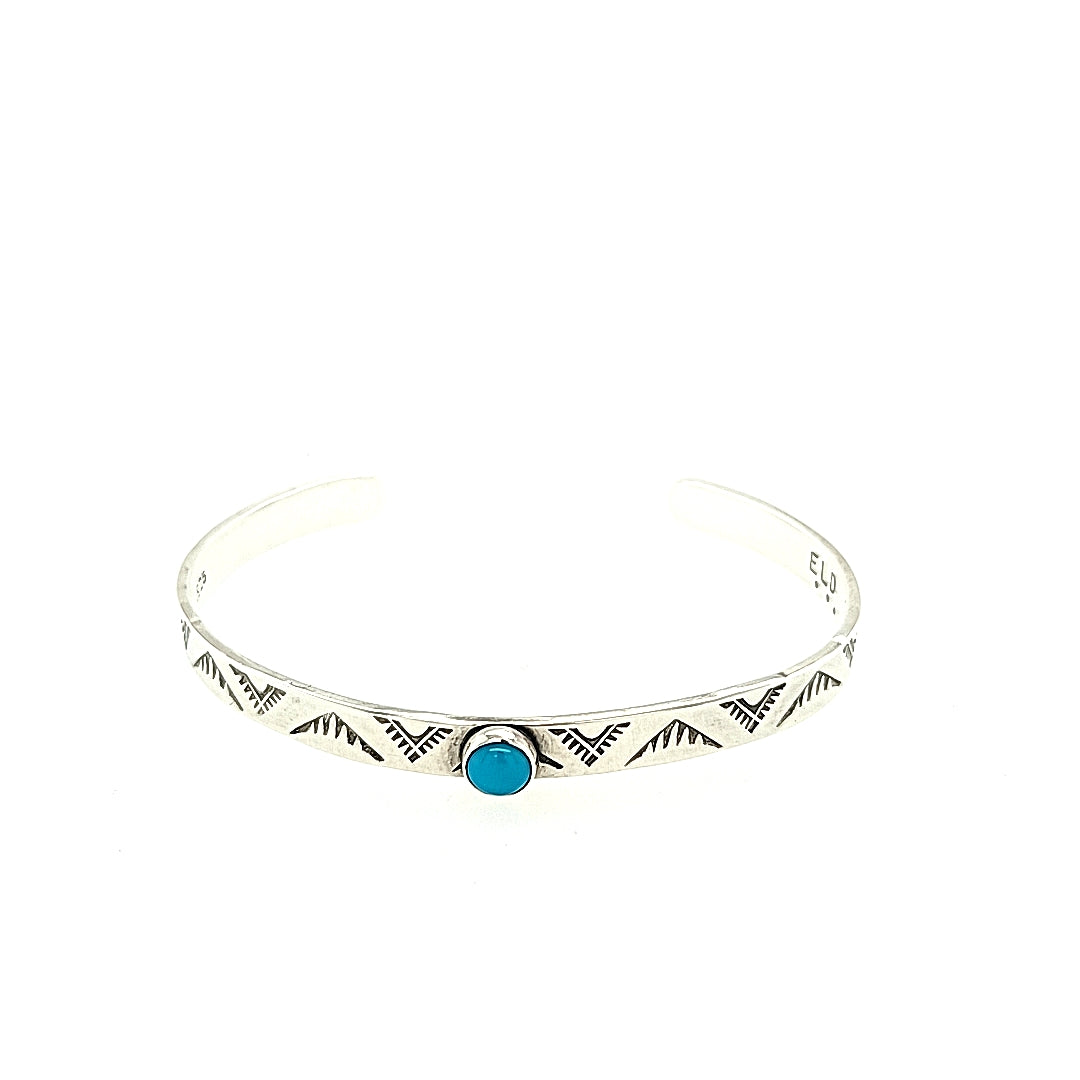 Mountain Peak cuff bracelet with Turquoise size 5