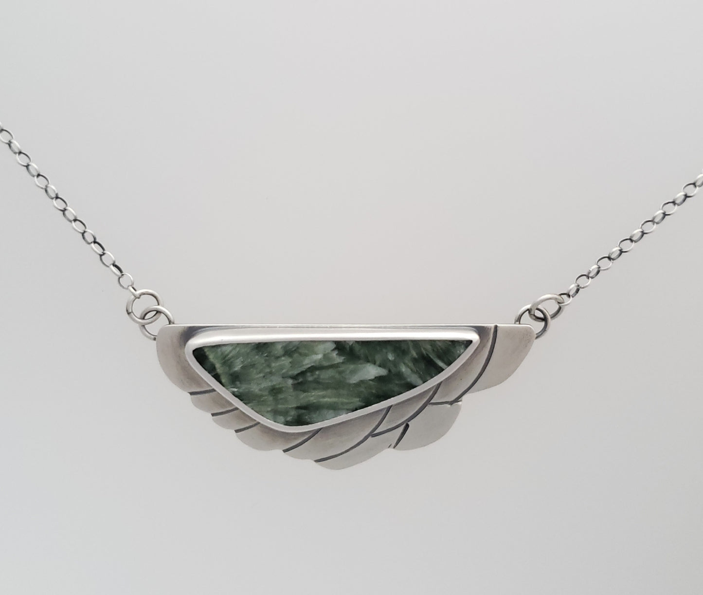 Seraphinite Wing Necklace