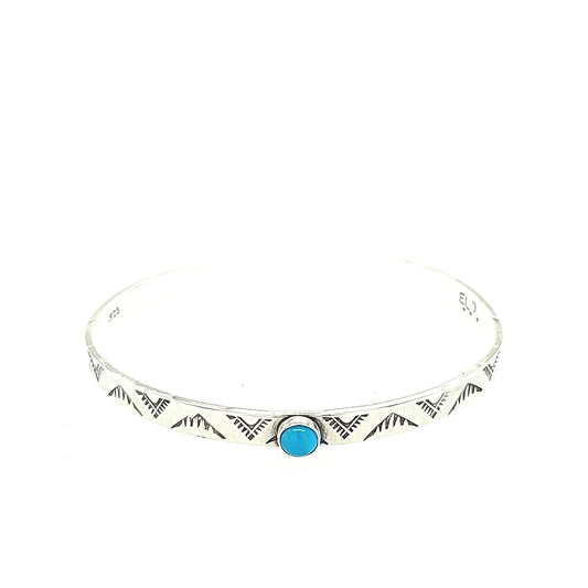 Mountain Peak cuff bracelet with Turquoise size 5.5