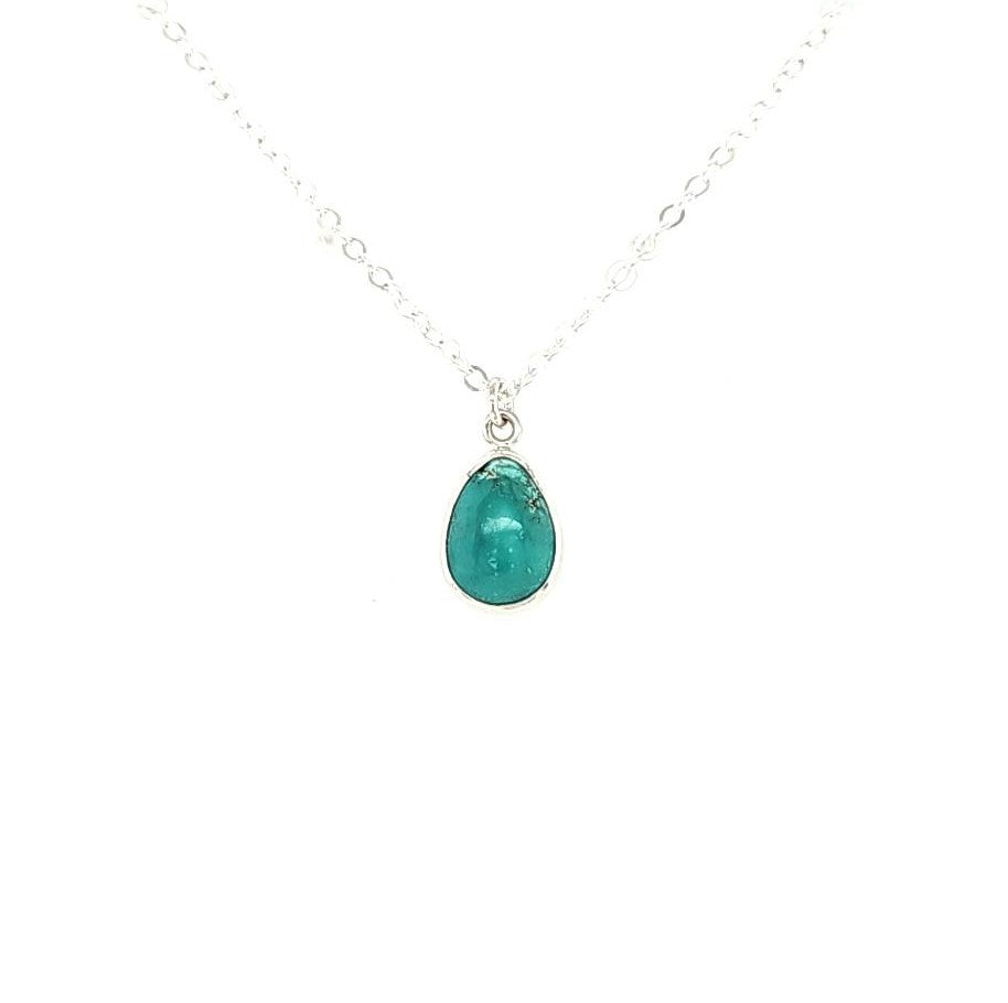 Tiny Turquoise Teardrop