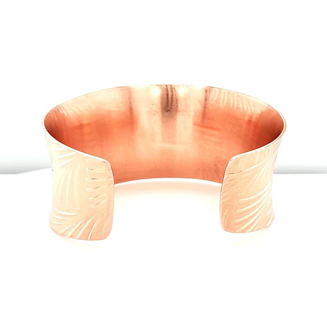Copper Palm Frond Cuff Bracelet