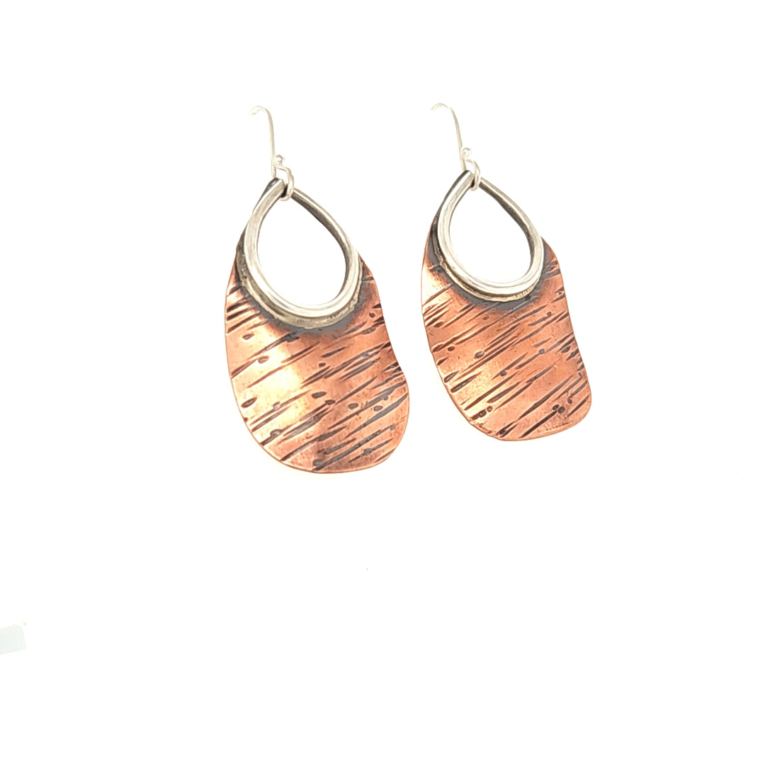 Copper ABQ Raindrop Earrings