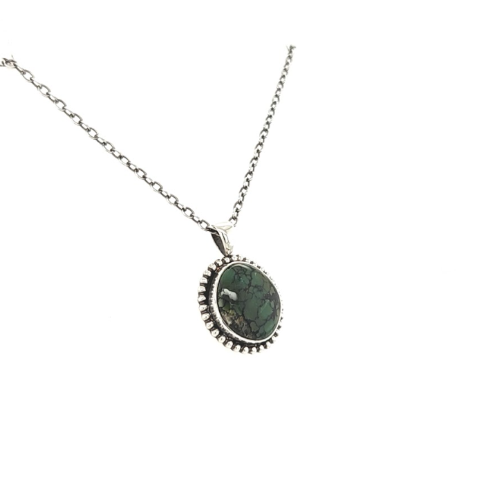 Deep Green Turquoise Pendant