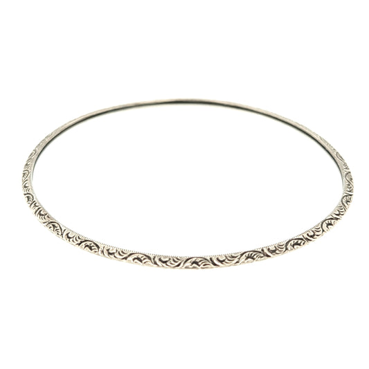 Floral Bangle Bracelet