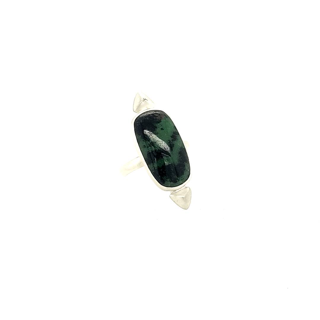 Zoisite with Ruby Ring