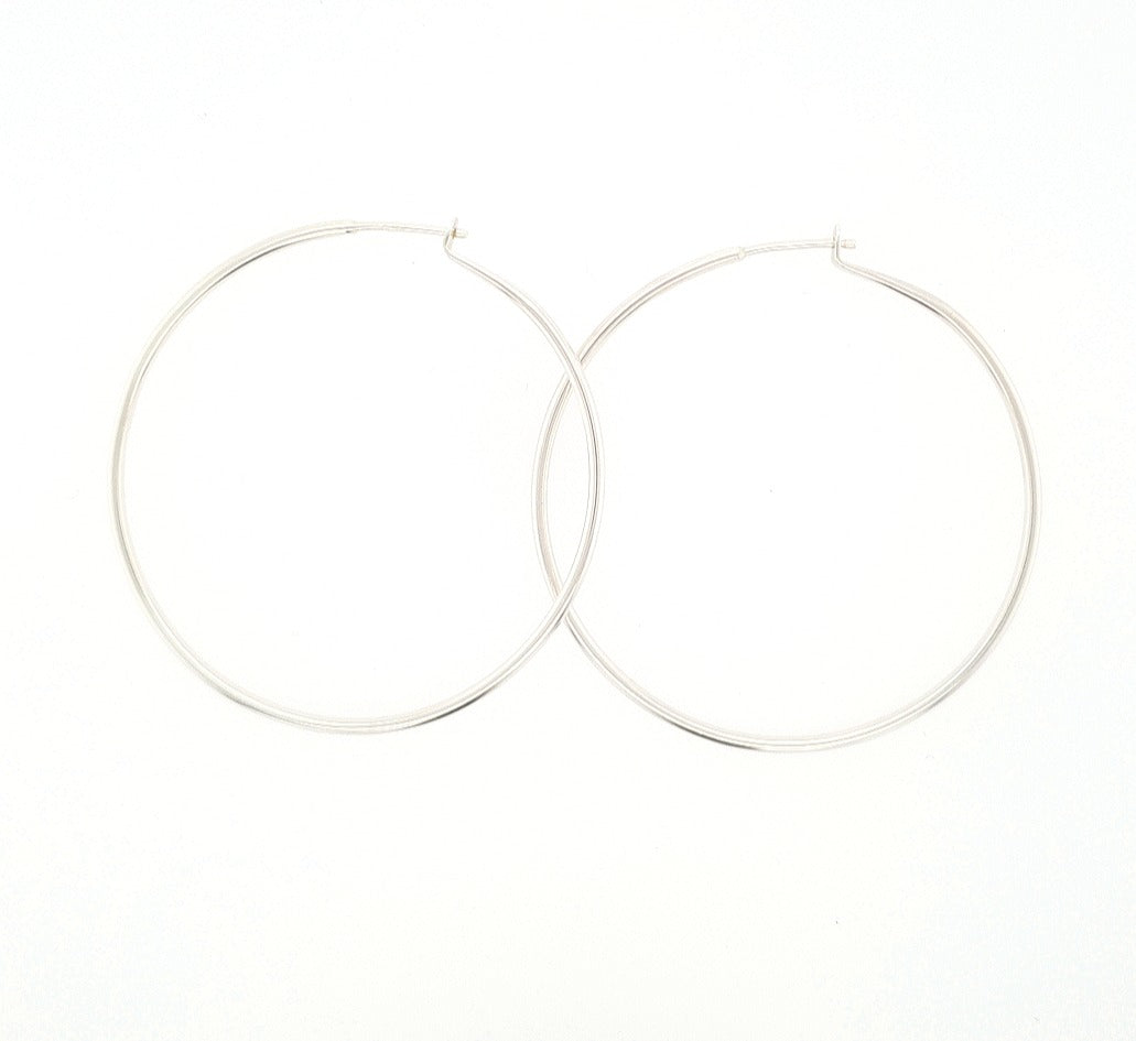 Large Continuous Hoop Earrings