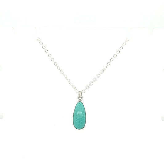 Long Teardrop Turquoise Pendant